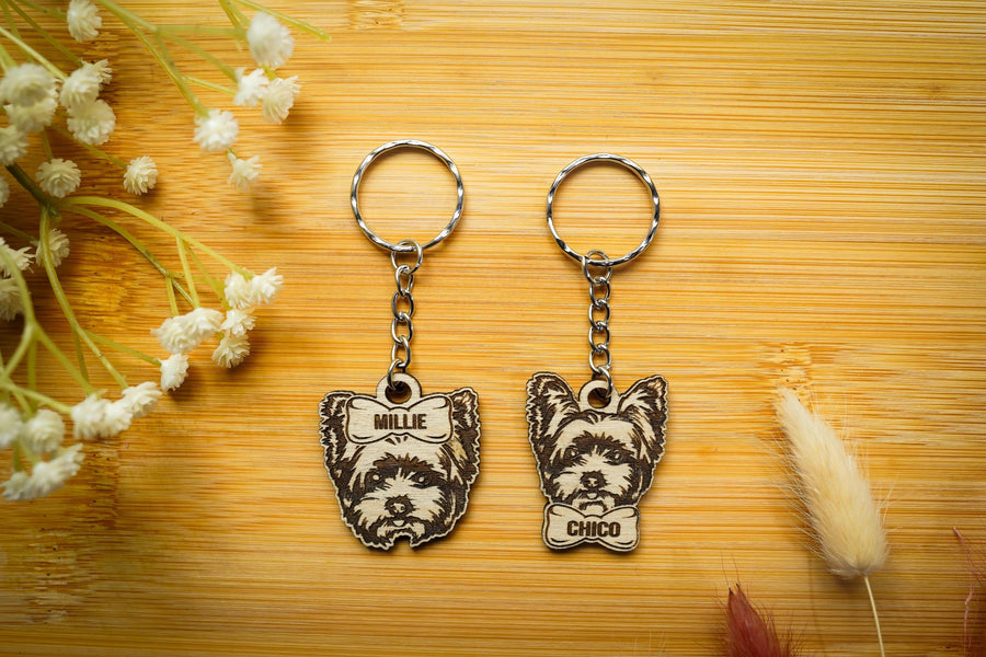 Personalised Yorkie Keyring