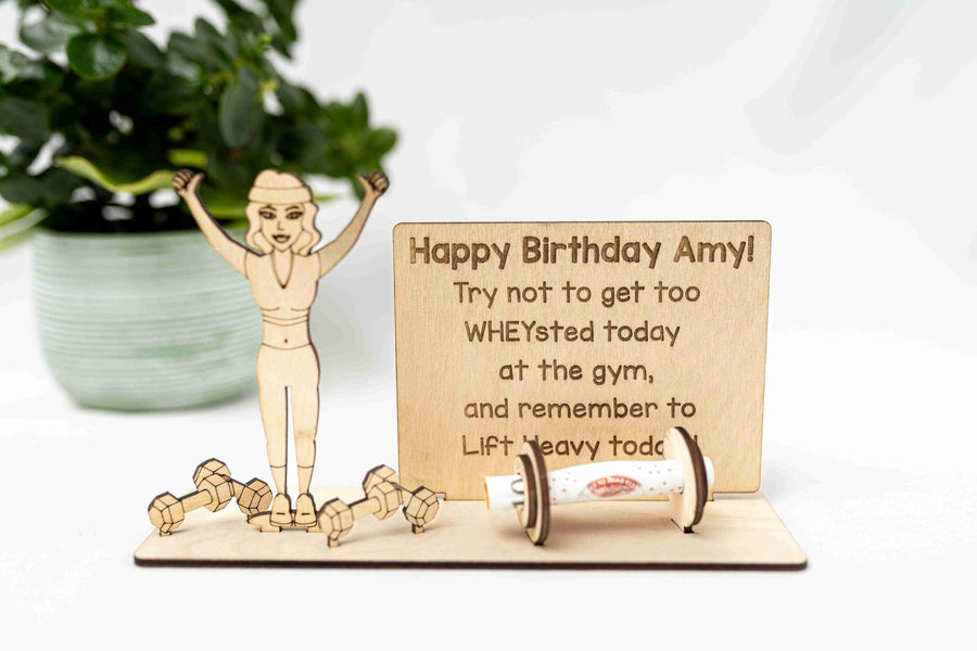 Personalised Gym Money Holder for Women