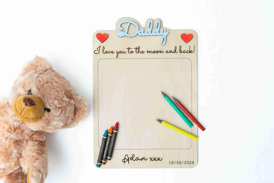 Personalised Wooden Handprint & Footprint Sign for Kids