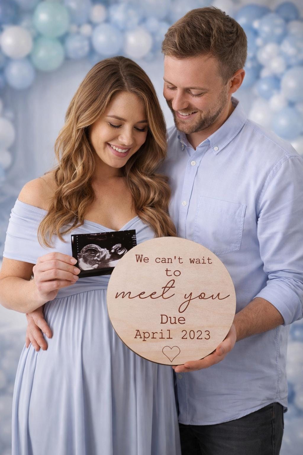 Can't Wait To Meet You - Baby Announcement Plaque
