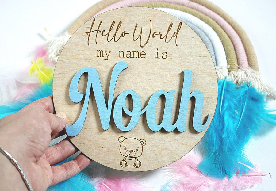 Birth Announcement Plaque
