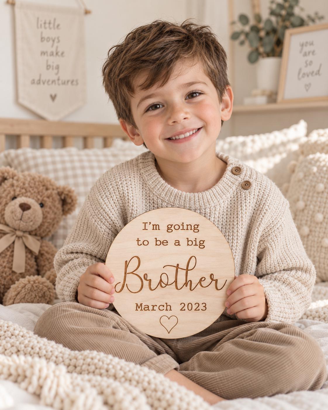 I'm going to be a Big Brother Baby Plaque