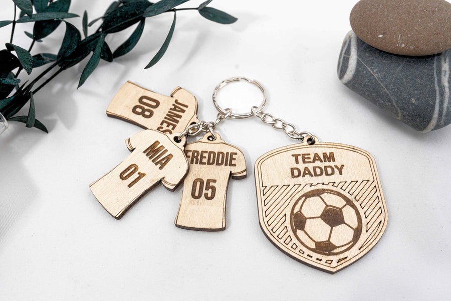 Personalised Football Keyring#