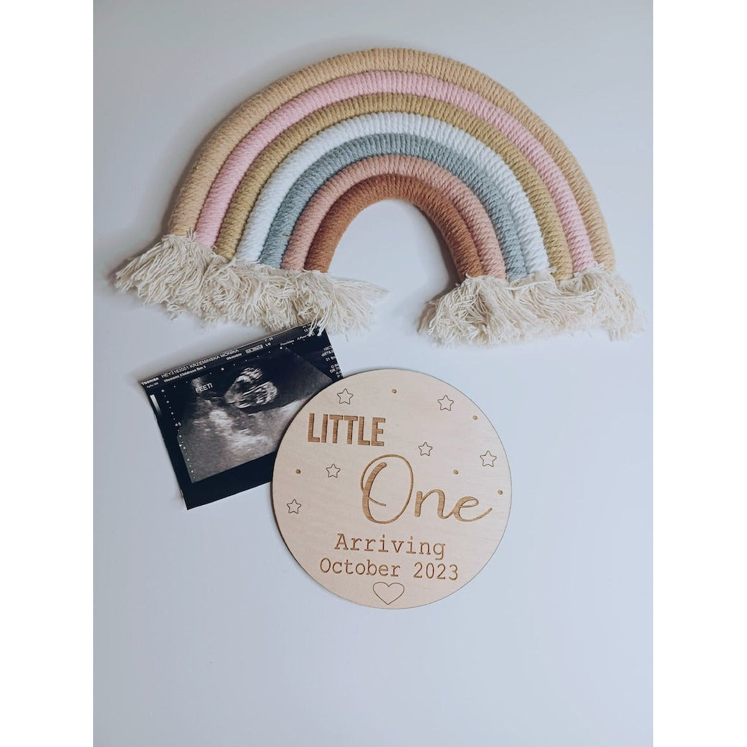 'Little One' Baby Wooden Disc