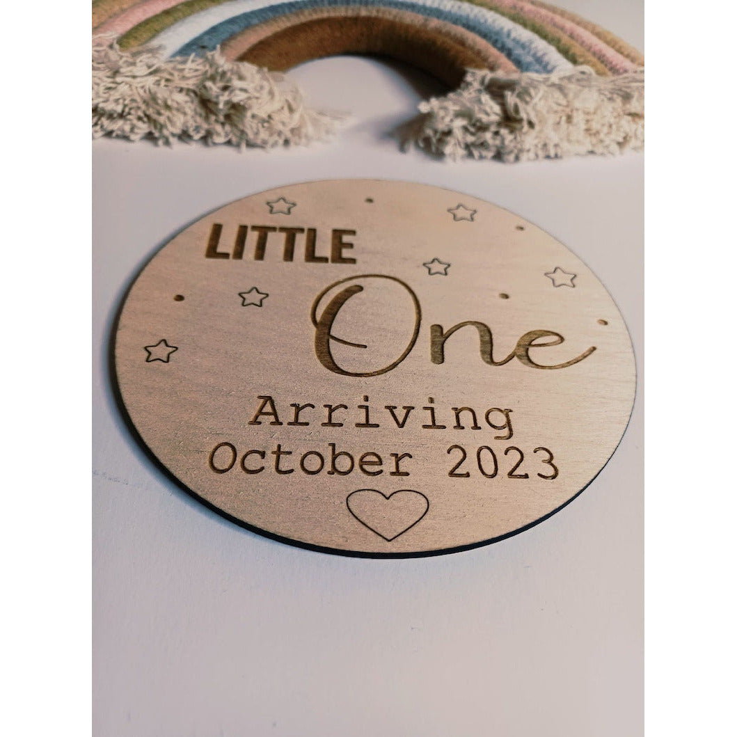 'Little One' Baby Wooden Disc