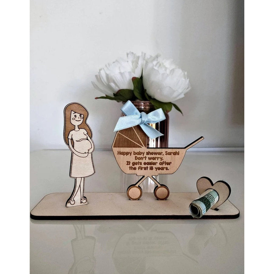 Personalised Baby Shower Gift, Money Holder Gift, Baby Boy, Baby Girl Gift Idea, New Baby Gift, Baby Décor, Baby Announcement, Money Holder