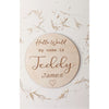 Wooden Personalised Baby Arrival Sign