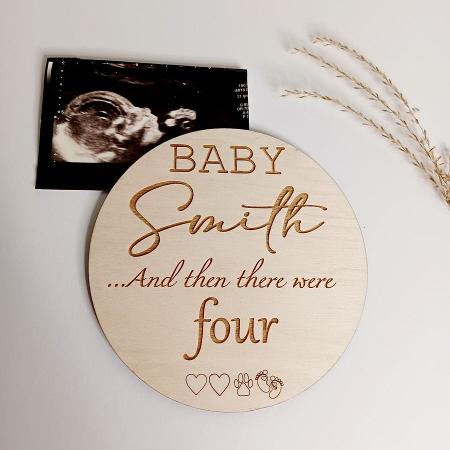 Custom Pregnancy Announcement Plaque
