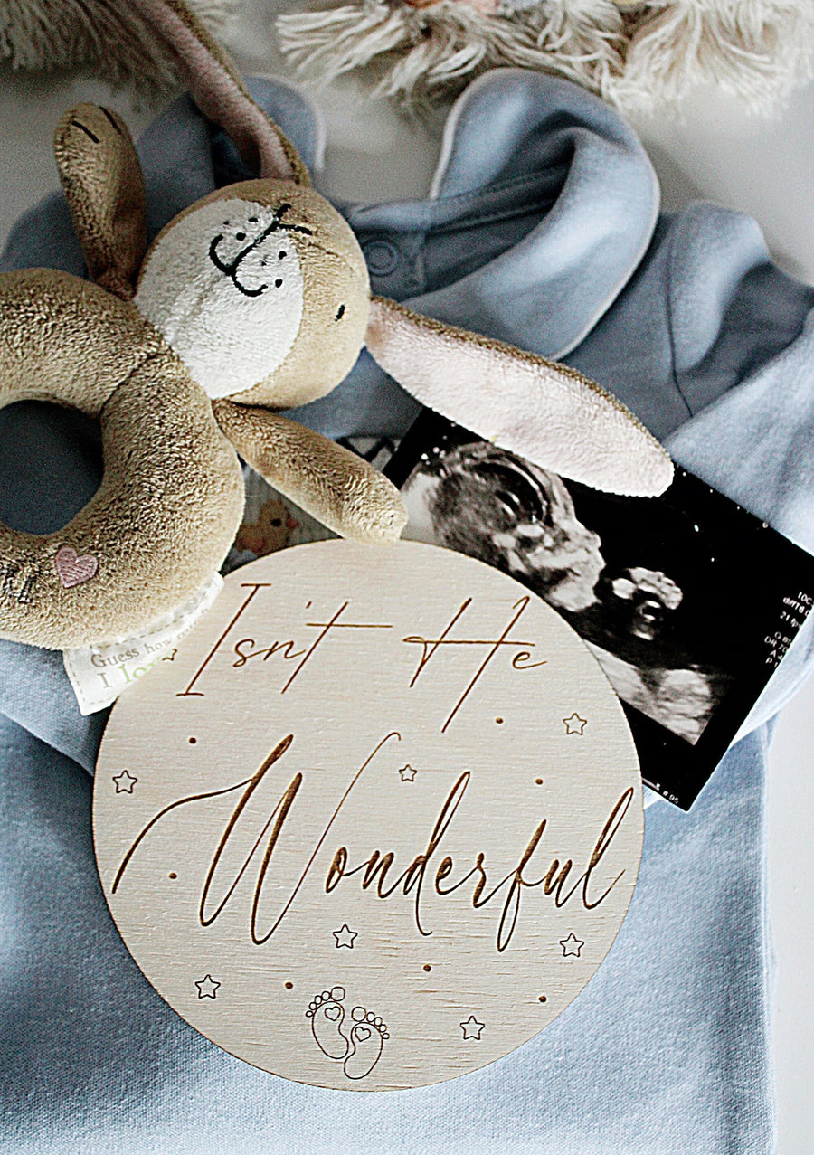 Isn't She Lovely / Isn't He Wonderful Newborn Sign